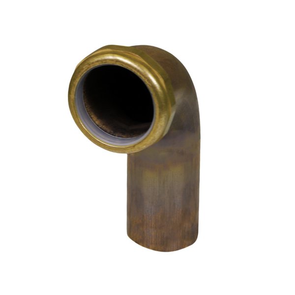 Everflow Slip Joint Waste Bend for Tubular Drain Applications, 17GA Brass 1-1/2"x12" 41912